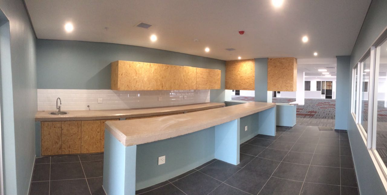 JUMBO Flush Plastered Ceilings In The Kitchen Area At The Mr Price DC